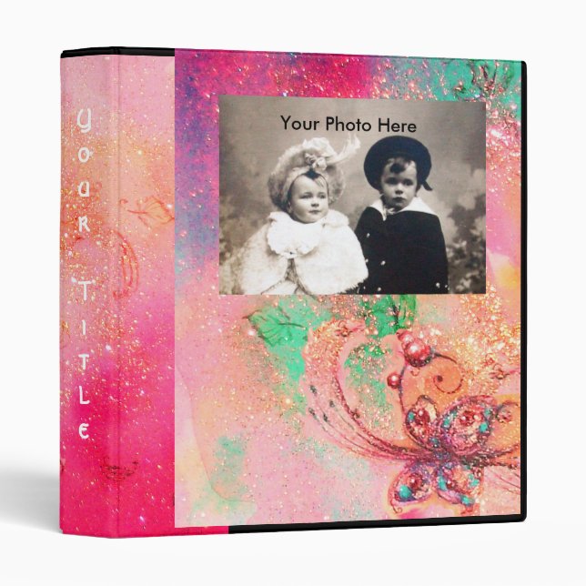 GARDEN OF THE LOST SHADOWS -MAGIC BUTTERFLY PLANT 3 RING BINDER (Front/Spine)