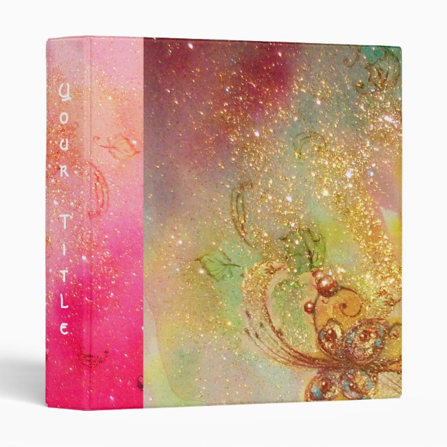 GARDEN OF THE LOST SHADOWS -MAGIC BUTTERFLY PLANT 3 RING BINDER (Front/Spine)