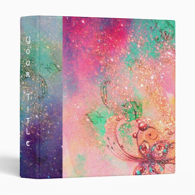 GARDEN OF THE LOST SHADOWS -MAGIC BUTTERFLY PLANT 3 RING BINDER (Front/Spine)