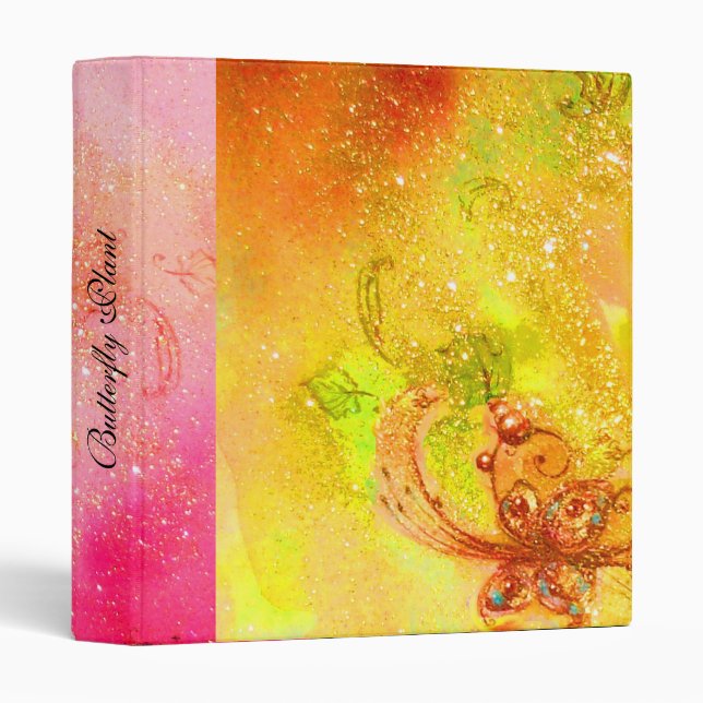 GARDEN OF THE LOST SHADOWS -MAGIC BUTTERFLY PLANT 3 RING BINDER (Front/Spine)