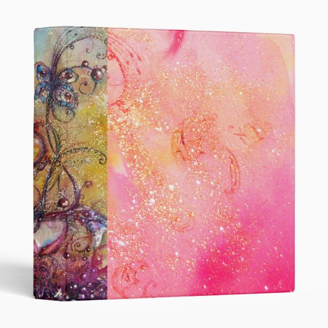 GARDEN OF THE LOST SHADOWS -MAGIC BUTTERFLY PLANT 3 RING BINDER (Front/Spine)