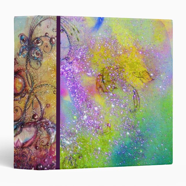 GARDEN OF THE LOST SHADOWS -MAGIC BUTTERFLY PLANT 3 RING BINDER (Front/Spine)