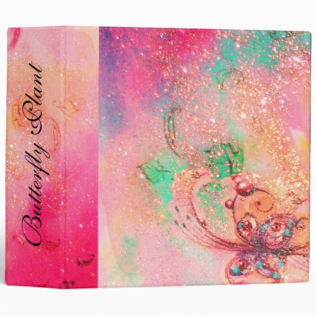 GARDEN OF THE LOST SHADOWS -MAGIC BUTTERFLY PLANT 3 RING BINDER (Front/Spine)