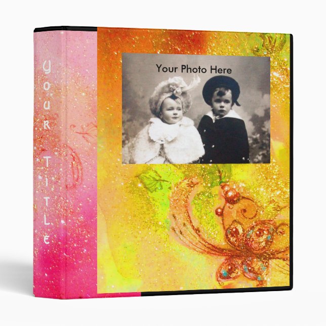 GARDEN OF THE LOST SHADOWS -MAGIC BUTTERFLY PLANT 3 RING BINDER (Front/Spine)