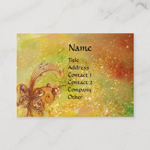 Customizable GARDEN OF THE LOST SHADOWS -MAGIC BUTTERFLY PLANT BUSINESS CARDS