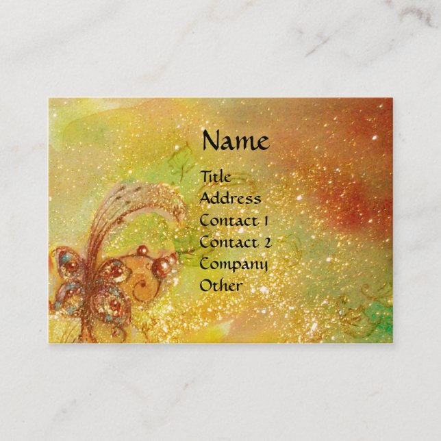 GARDEN OF THE LOST SHADOWS -MAGIC BUTTERFLY PLANT BUSINESS CARD (Front)