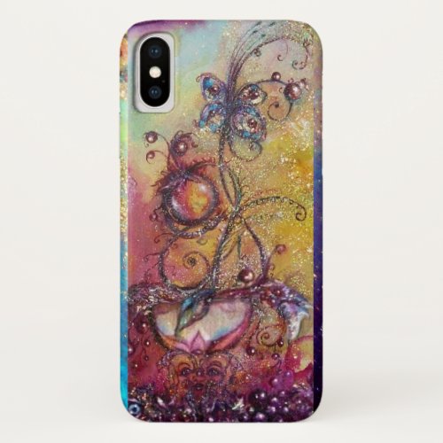 GARDEN OF THE LOST SHADOWS _MAGIC BUTTERFLY PLANT iPhone X CASE