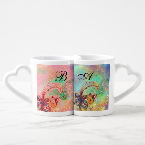 GARDEN OF THE LOST SHADOWS MAGIC BUTTERFLY PLANT COFFEE MUG SET