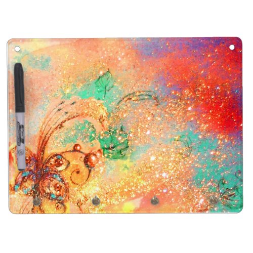 GARDEN OF THE LOST SHADOWSMAGIC BUTTERFLY PLANT DRY ERASE BOARD WITH KEYCHAIN HOLDER