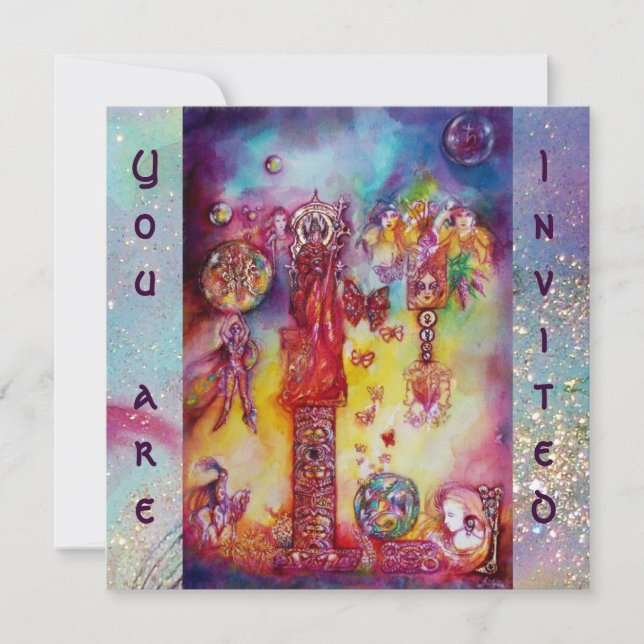 GARDEN OF THE LOST SHADOWS -MAGIC BUTTERFLY PLANT INVITATION (Front)