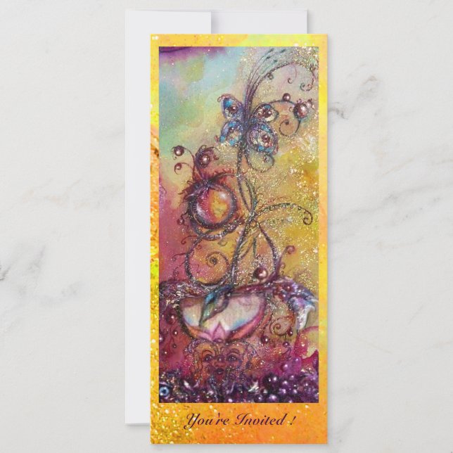 GARDEN OF THE LOST SHADOWS -MAGIC BUTTERFLY PLANT INVITATION (Front)