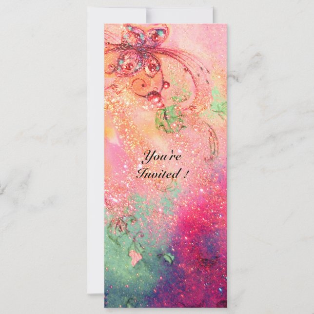 GARDEN OF THE LOST SHADOWS,MAGIC BUTTERFLY PLANT INVITATION (Front)