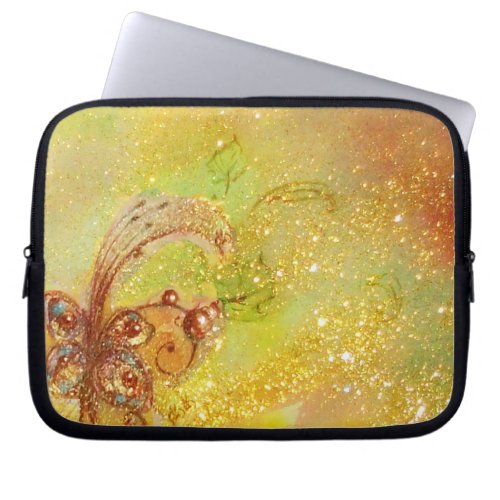 GARDEN OF THE LOST SHADOWS MAGIC BUTTERFLY PLANT LAPTOP SLEEVE