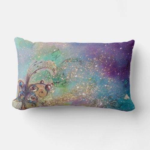 GARDEN OF THE LOST SHADOWS _MAGIC BUTTERFLY PLANT LUMBAR PILLOW
