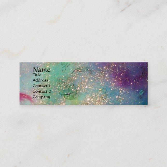 GARDEN OF THE LOST SHADOWS - MAGIC BUTTERFLY PLANT MINI BUSINESS CARD (Front)
