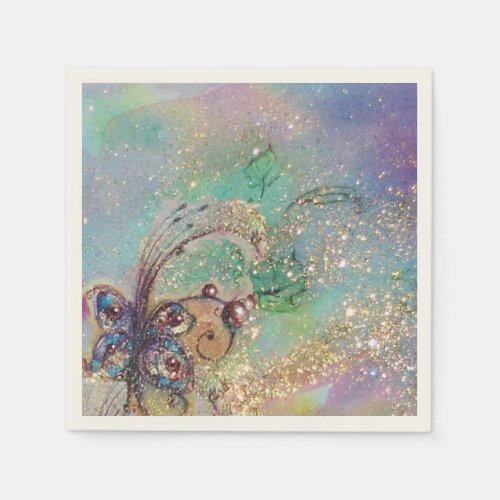 GARDEN OF THE LOST SHADOWS MAGIC BUTTERFLY PLANT NAPKINS