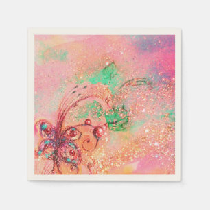 GARDEN OF THE LOST SHADOWS MAGIC BUTTERFLY PLANT NAPKINS