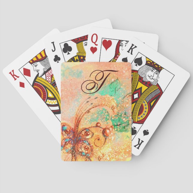 GARDEN OF THE LOST SHADOWS -MAGIC BUTTERFLY PLANT POKER CARDS (Back)