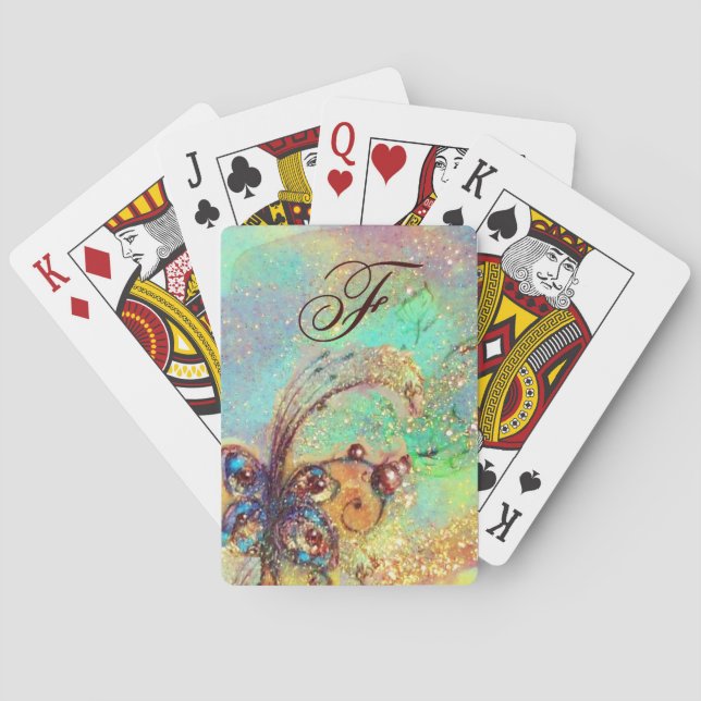 GARDEN OF THE LOST SHADOWS -MAGIC BUTTERFLY PLANT POKER CARDS (Back)