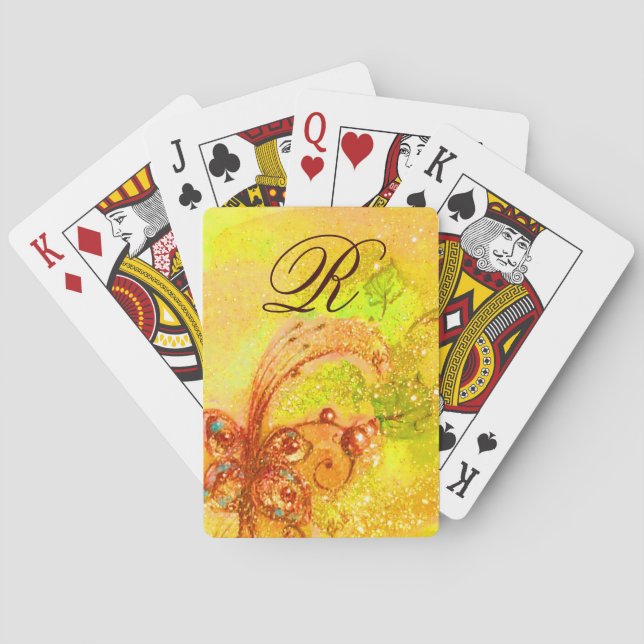 GARDEN OF THE LOST SHADOWS -MAGIC BUTTERFLY PLANT POKER CARDS (Back)