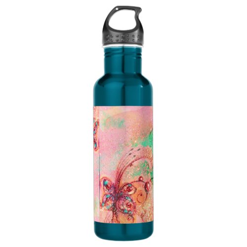 GARDEN OF THE LOST SHADOWS _MAGIC BUTTERFLY PLANT STAINLESS STEEL WATER BOTTLE