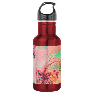 GARDEN OF THE LOST SHADOWS -MAGIC BUTTERFLY PLANT STAINLESS STEEL WATER BOTTLE