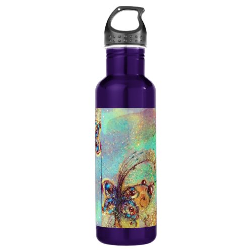 GARDEN OF THE LOST SHADOWS _MAGIC BUTTERFLY PLANT STAINLESS STEEL WATER BOTTLE