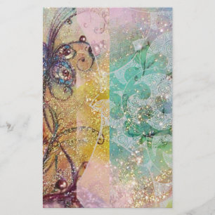 GARDEN OF THE LOST SHADOWS /MAGIC BUTTERFLY PLANT STATIONERY