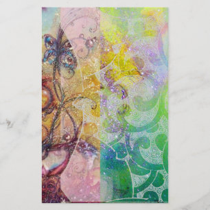 GARDEN OF THE LOST SHADOWS /MAGIC BUTTERFLY PLANT STATIONERY