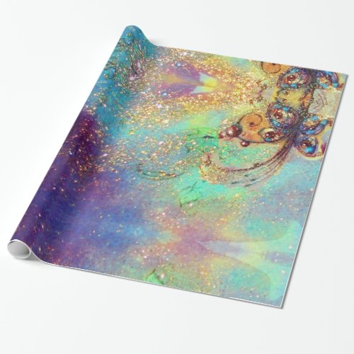 GARDEN OF THE LOST SHADOWS _MAGIC BUTTERFLY PLANT WRAPPING PAPER