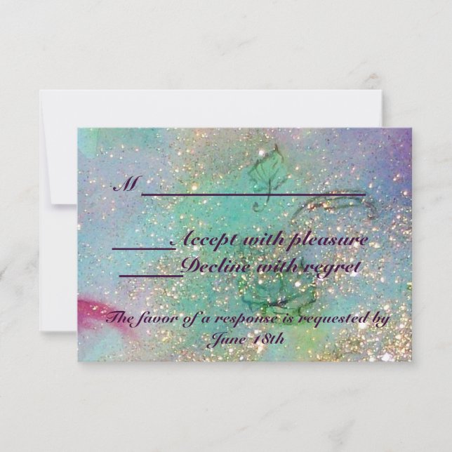 GARDEN OF THE LOST SHADOWS / MAGIC BUTTERFLY RSVP CARD (Front)