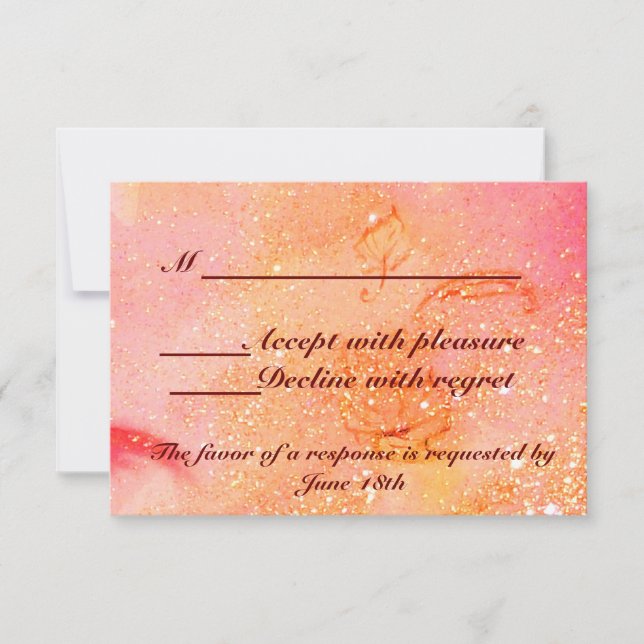 GARDEN OF THE LOST SHADOWS / MAGIC BUTTERFLY RSVP CARD (Front)