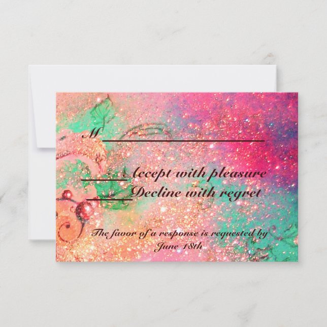 GARDEN OF THE LOST SHADOWS / MAGIC BUTTERFLY RSVP CARD (Front)