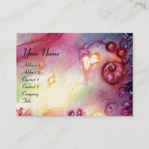 GARDEN OF THE LOST SHADOWS / MAGIC STAIRS pink red Business Card