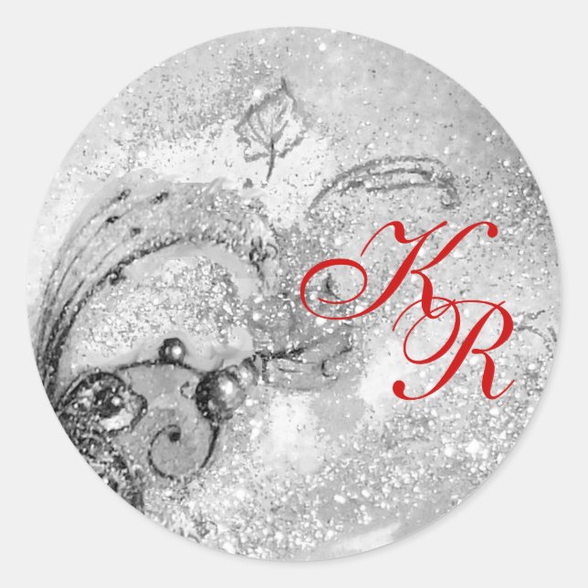 GARDEN OF THE LOST SHADOWS - MONOGRAM CLASSIC ROUND STICKER (Front)