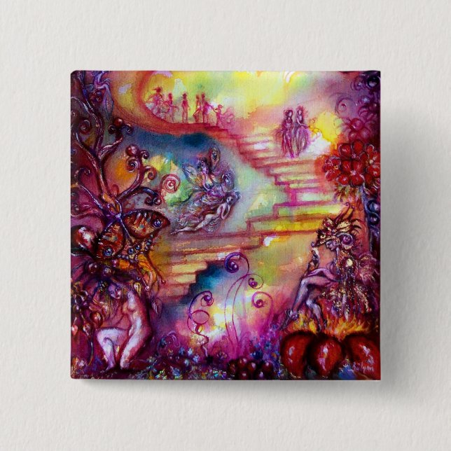 GARDEN OF THE LOST SHADOWS -MYSTIC STAIRS BUTTON (Front)