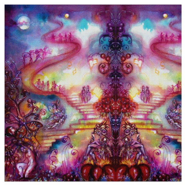GARDEN OF THE LOST SHADOWS / MYSTIC STAIRS FABRIC (Swatch)