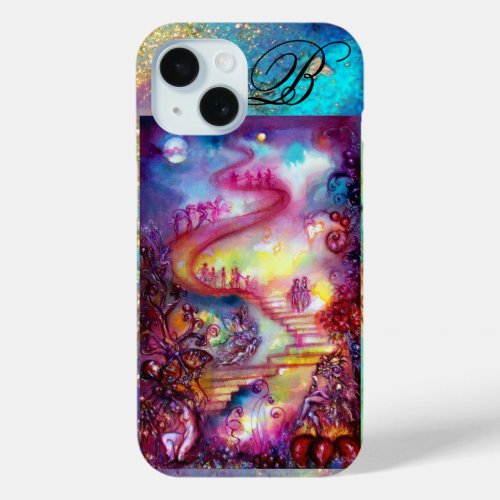 GARDEN OF THE LOST SHADOWS MYSTIC STAIRS MONOGRAM iPhone 15 CASE