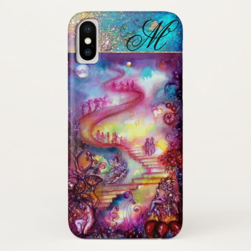 GARDEN OF THE LOST SHADOWS MYSTIC STAIRS MONOGRAM iPhone X CASE
