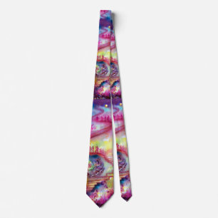 GARDEN OF THE LOST SHADOWS ,MYSTIC STAIRS NECK TIE