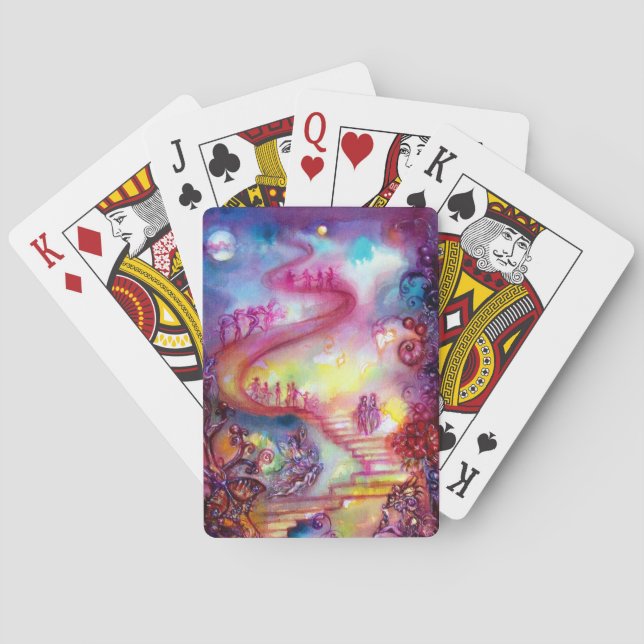 GARDEN OF THE LOST SHADOWS / MYSTIC STAIRS POKER CARDS (Back)