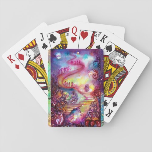 GARDEN OF THE LOST SHADOWS  MYSTIC STAIRS  POKER CARDS