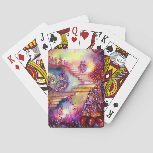 GARDEN OF THE LOST SHADOWS / MYSTIC STAIRS POKER CARDS (Back)