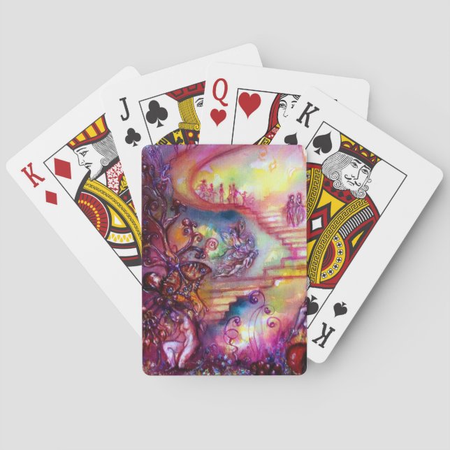 GARDEN OF THE LOST SHADOWS / MYSTIC STAIRS POKER CARDS (Back)