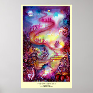 GARDEN OF THE LOST SHADOWS / MYSTIC STAIRS POSTER