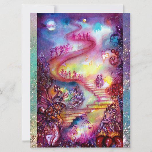 GARDEN OF THE LOST SHADOWS,MYSTIC STAIRS Teal Blue (Front)