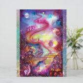 GARDEN OF THE LOST SHADOWS,MYSTIC STAIRS Teal Blue (Standing Front)