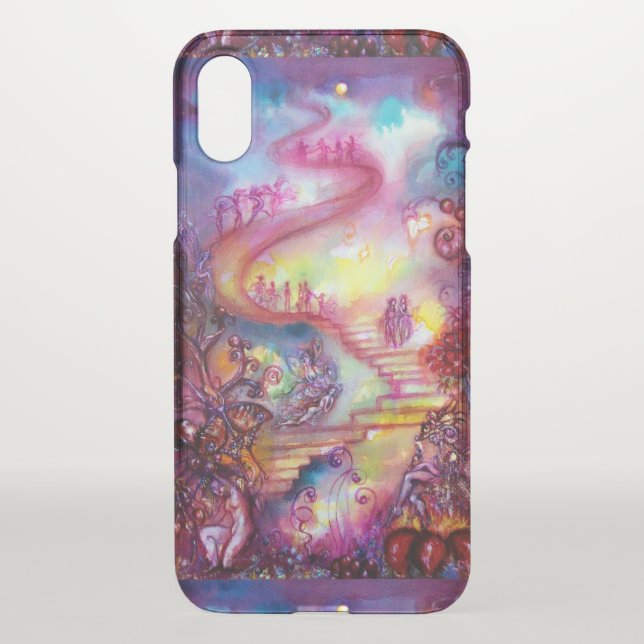 GARDEN OF THE LOST SHADOWS / MYSTIC STAIRS UNCOMMON iPhone CASE (Back)