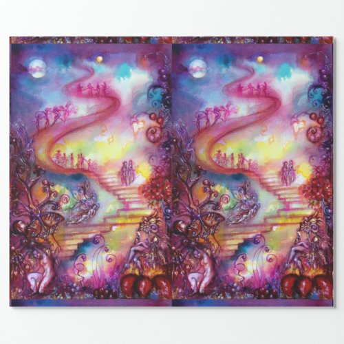 GARDEN OF THE LOST SHADOWS  MYSTIC STAIRS WRAPPING PAPER