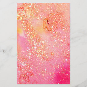 GARDEN OF THE LOST SHADOWS ,pink gold Stationery